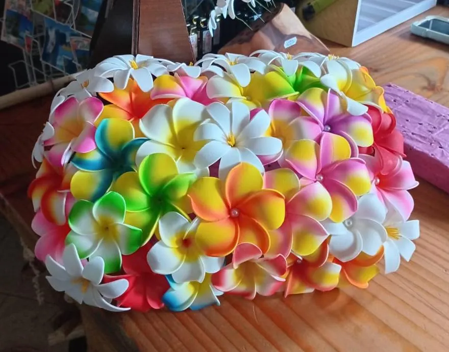 Sac fleuri fait main